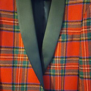 J. Crew Ludlow Dinner Jacket Slim Fit Red Stewart Tartan- New with Tags